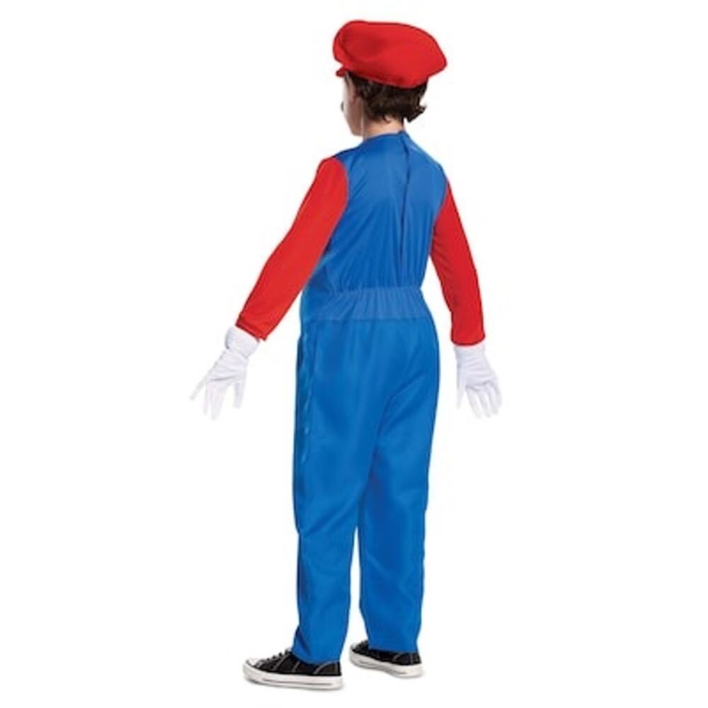 Disguise Nintendo Super Mario Brothers Boys Mario Deluxe Costume Size small 4/6 - Picture 3 of 6